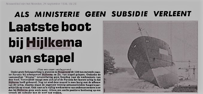 pavonis te water - bron nieuwsblad vh Noorden 24 september 1976